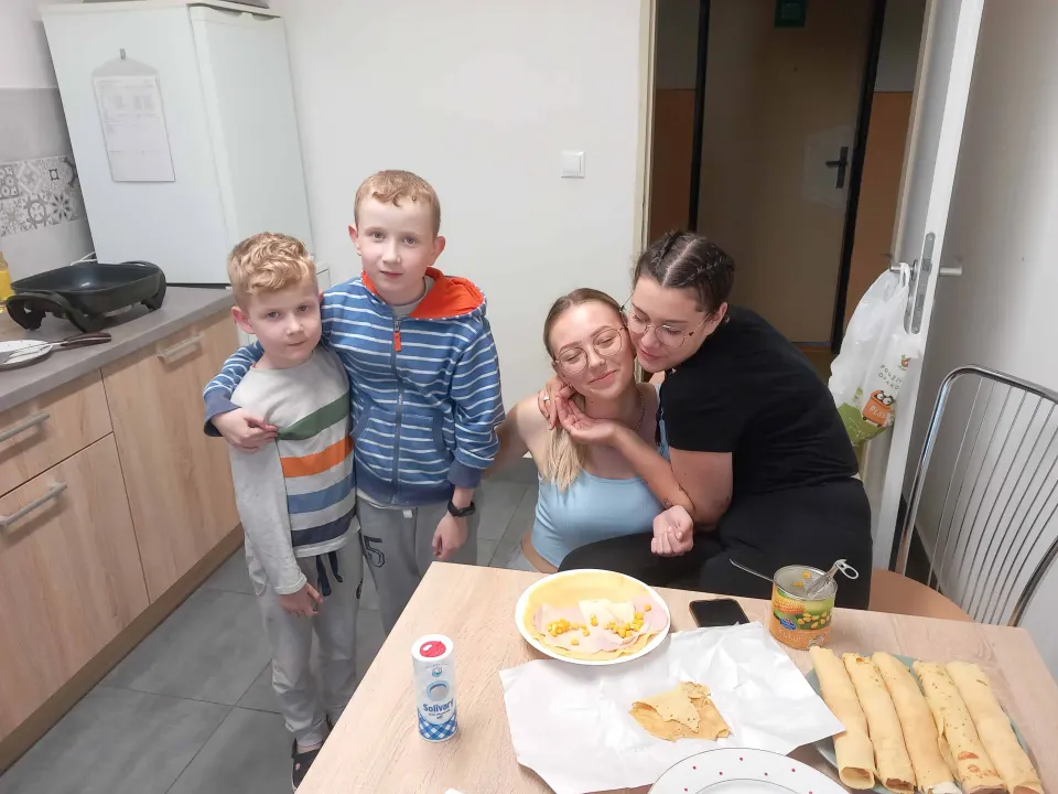 Vyprážané palacinky s hranolkymi