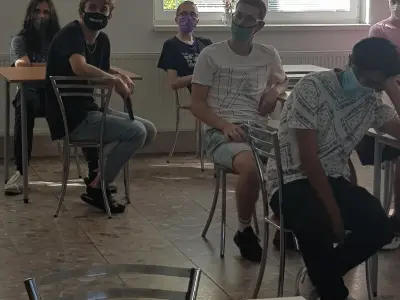 Stretnutie pani riaditeľky s prvákmi – fotografia 17